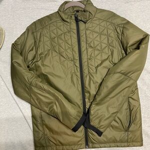 Down Range Olive Green Quilted Men's Shacket